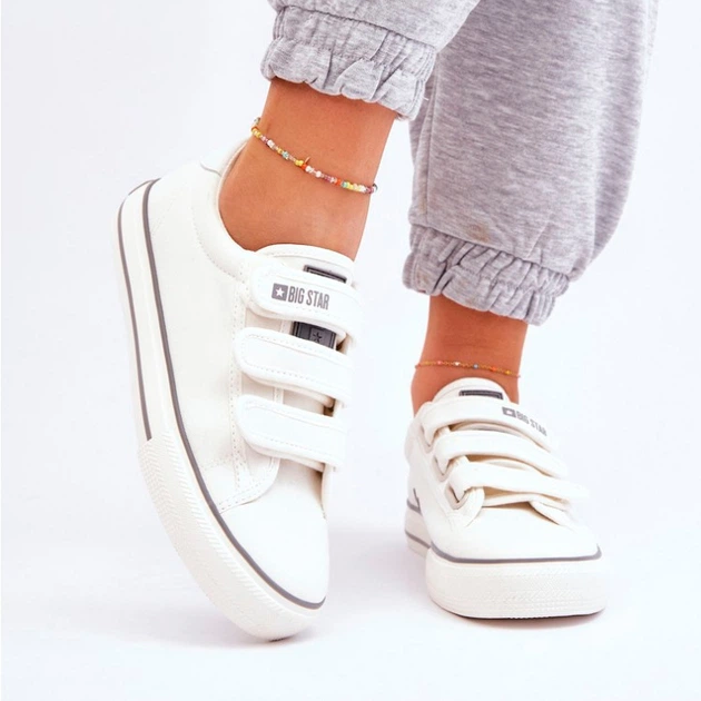 Жіночі кеди низькі Big Star LL274A203 36 Білі (5900714652531) - зображення 3