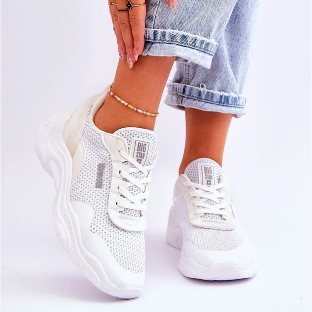 Sneakersy damskie Big Star LL274A064 38 Białe (5900714633691) - obraz 3
