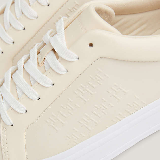 Sneakersy damskie skórzane Tommy Hilfiger FW0FW07376-AA8 37 Beżowe (8720644276006) - obraz 5