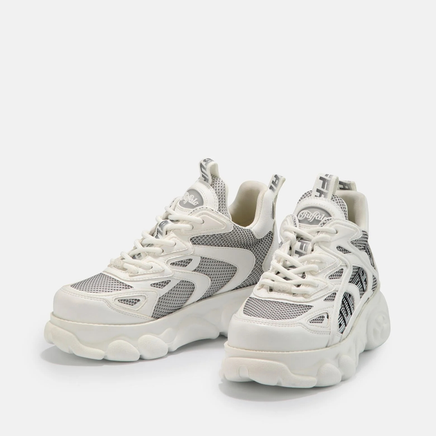 Sneakersy damskie na wysokiej platformie Buffalo Calzature 1630564 38 Białe (4061516426087) - obraz 4