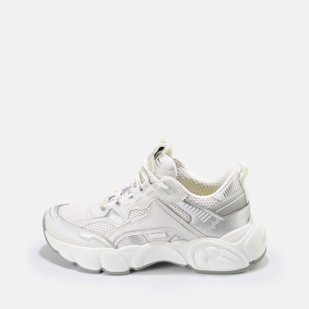 Sneakersy damskie na wysokiej platformie Buffalo Calzature 1630649 38 Biały/Srebrny (4061516519895) - obraz 3