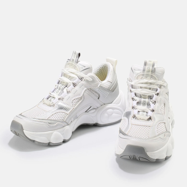 Sneakersy damskie na wysokiej platformie Buffalo Calzature 1630649 40 Biały/Srebrny (4061516519918) - obraz 4