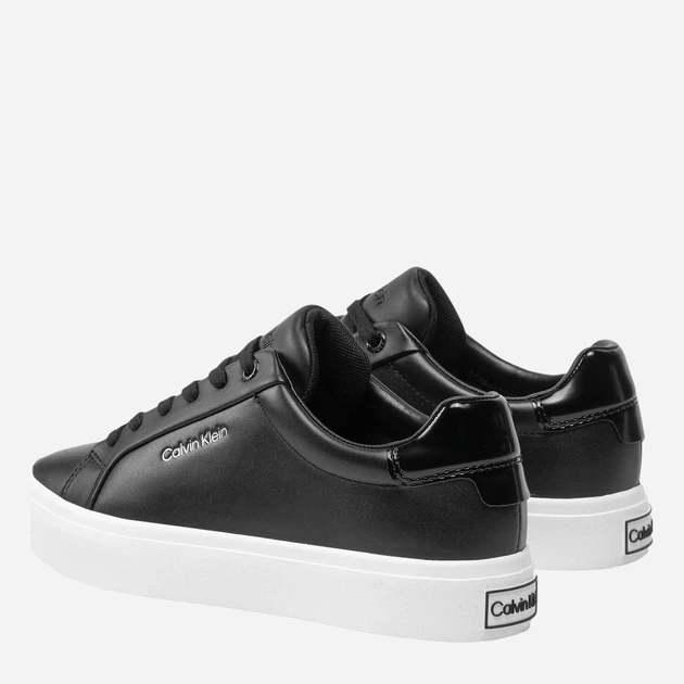 Sneakersy damskie ze skóry naturalnej Calvin Klein HW0HW01066BAX 40 Czarne (8719856112851) - obraz 3