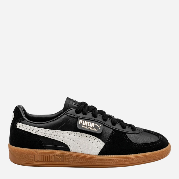 Жіночі кеди низькі Puma Palermo Leather 39646403 38.5 Чорні (4099685704637) - зображення 1