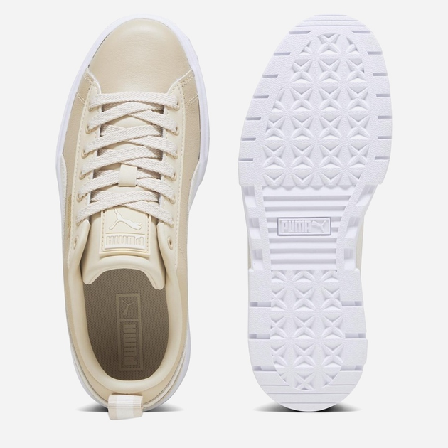 Жіночі кеди низькі Puma Mayze Lth Wn 38198336 38 (5UK) 24 см Бежеві (4065454853394) - зображення 4