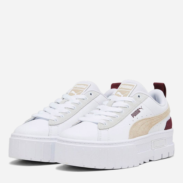 Sneakersy damskie na platformie Puma Mayze Mix Wns 38746809 38.5 (5.5UK) 24.5 cm Biały/Bordowy (4099683266571) - obraz 2