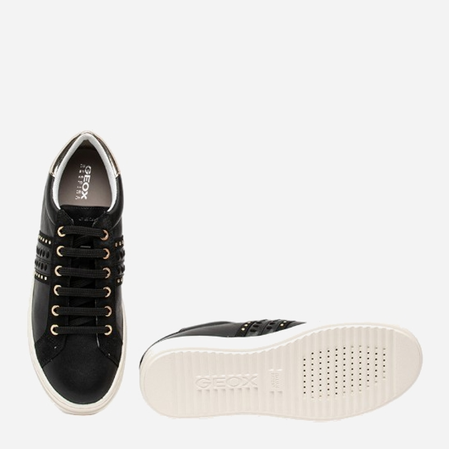 Sneakersy damskie Geox D02FED085BN 38 (5UK) 24.7 cm Czarne (8054730387469) - obraz 6