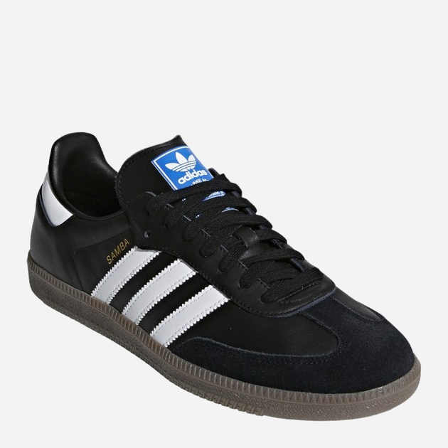 Sneakersy damskie ze skóry naturalnej adidas Originals Samba OG B75807 36.5 (4UK) 22.5 cm Czarne (4059811988553) - obraz 2