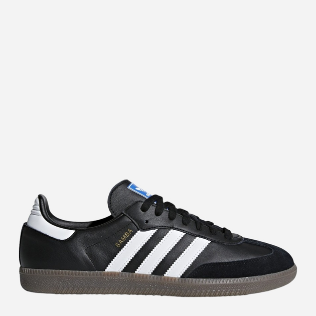 Sneakersy damskie ze skóry naturalnej adidas Originals Samba OG B75807 40 (6.5UK) 25 cm Czarne (4059811988515) - obraz 1