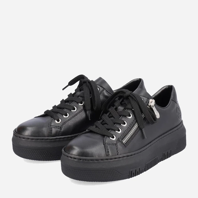 Жіночі кеди Rieker RIEM1921-00 38 Чорні (4061811117246) - зображення 3