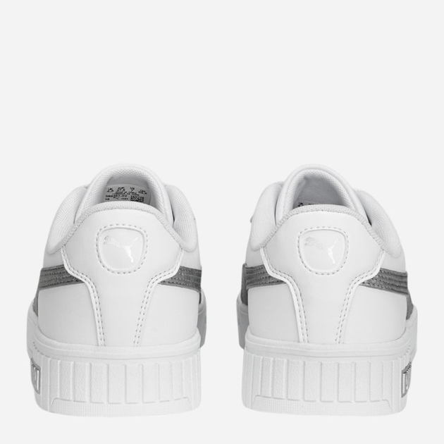 Sneakersy damskie z eko skóry Puma Carina 2.0 Space Metallics 389387-02 37 Białe (4065452685102) - obraz 4