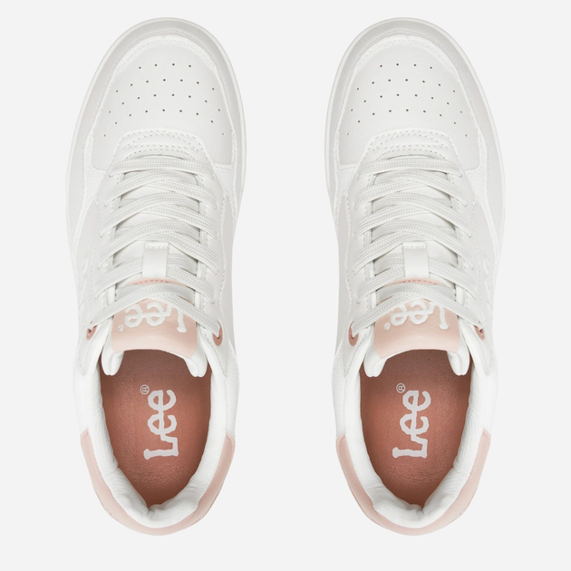 Sneakersy damskie z eko skóry Lee Flare 2.0 Low 50241004.07G 39 Biały/Różowy (5400821956282) - obraz 5