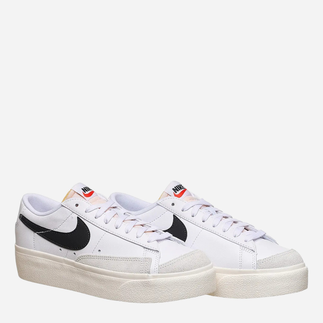 Sneakersy damskie skórzane Nike Blazer Low Platform DJ0292-101 37.5 (6.5US) 23.5 cm Białe (195237087570) - obraz 2