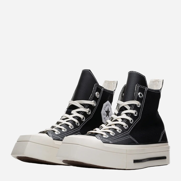Trampki damskie na platformie Converse Chuck 70 De Luxe Squared Hi A06435C 39.5 Czarne (194434653847) - obraz 4