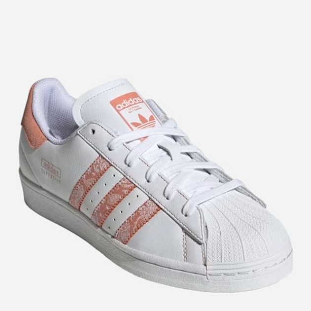 Жіночі кеди низькі adidas Originals Superstar W IE3007 37.5 (4.5UK) Білий/Персиковий (4066765897947) - зображення 2