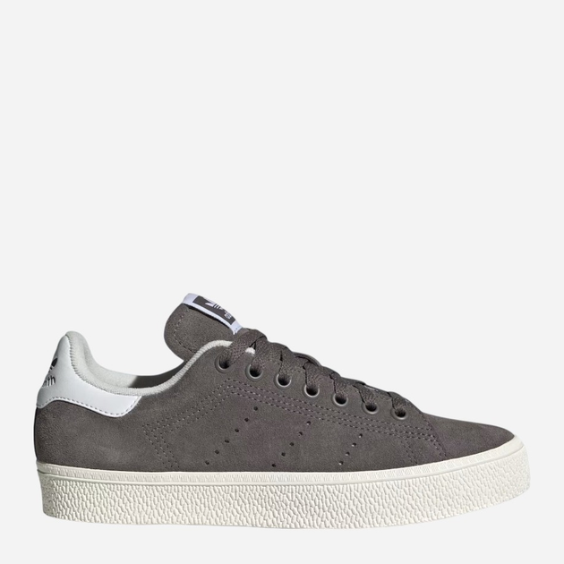 Sneakersy damskie zamszowe adidas Originals Stan Smith CS W IE0434 41.5 (7.5UK) Ciemnoszare (4066765329387) - obraz 1