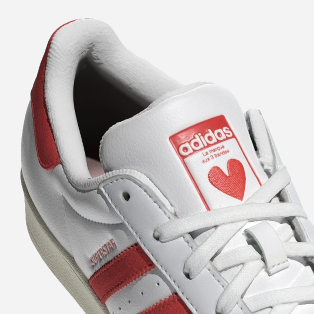 Sneakersy damskie do kostki adidas Originals Superstar W IG5958 37.5 (4.5UK) Biały/Czerwony (4066764086502) - obraz 7