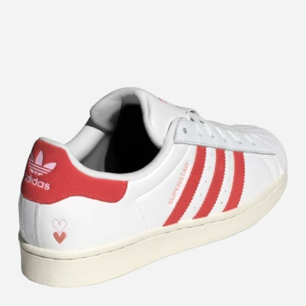 Жіночі кеди низькі adidas Originals Superstar W IG5958 39.5 (6UK) Білий/Червоний (4066764086533) - зображення 4