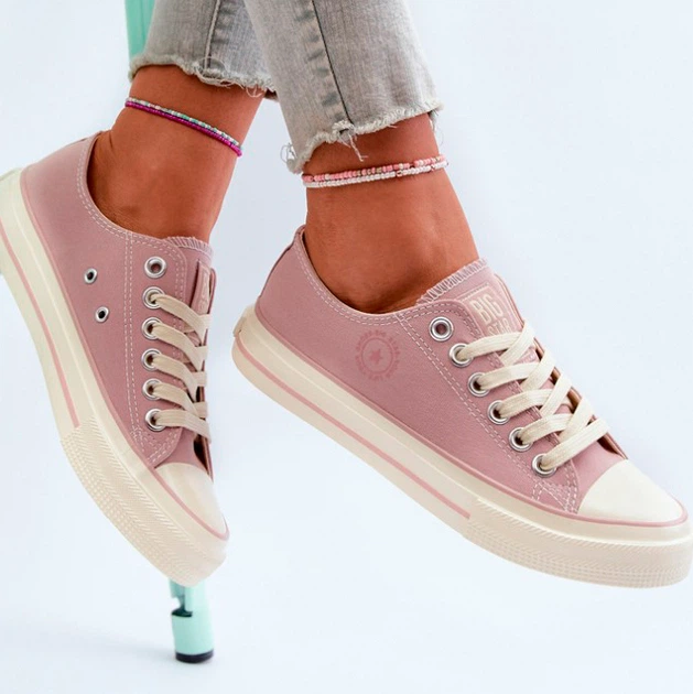 Trampki damskie materiałowe Big Star NN274271 37 Różowe (5900714738983/5900714739041) - obraz 3