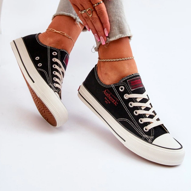 Жіночі кеди низькі Big Star NN274234 39 Чорні (5900714753078) - зображення 3