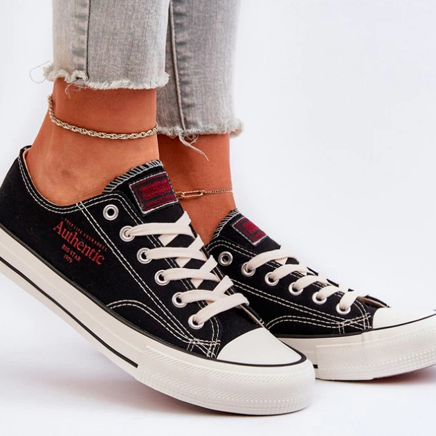 Trampki damskie materiałowe Big Star NN274234 38 Czarne (5900714753061) - obraz 6