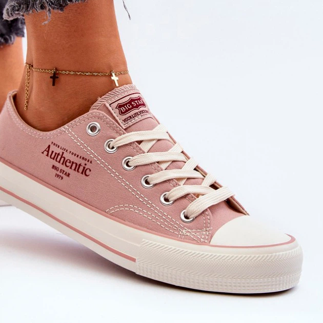 Trampki damskie materiałowe Big Star NN274239 37 Różowe (5900714753238) - obraz 4