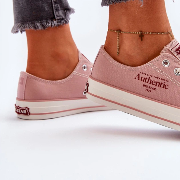 Trampki damskie materiałowe Big Star NN274239 37 Różowe (5900714753238) - obraz 5