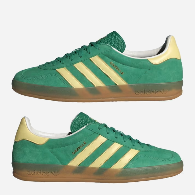 Жіночі кеди низькі adidas Gazelle Indoor IH7500 38.5 Зелені (4067888376340) - зображення 4