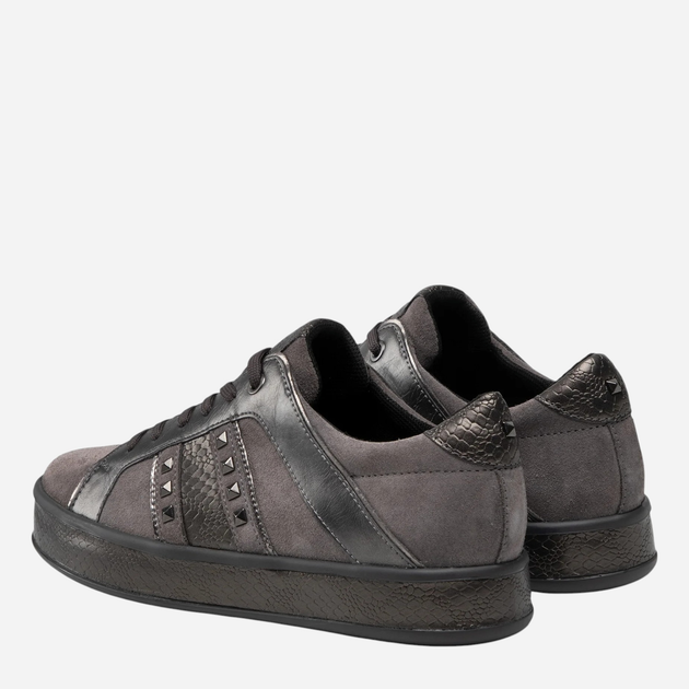 Sneakersy damskie do kostki Geox D16FFC022PV-C9002 38 Ciemnoszare (8050036227645) - obraz 3