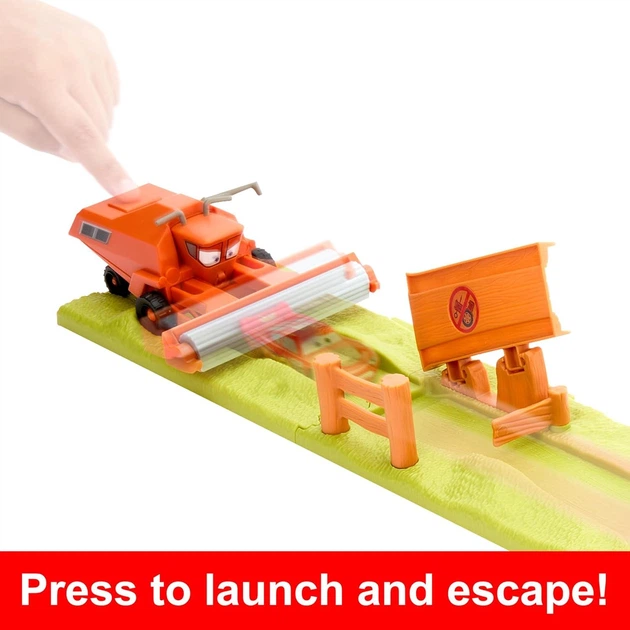 Игровой набор Mattel Disney Pixar Cars Frank Escape & Stunt Race