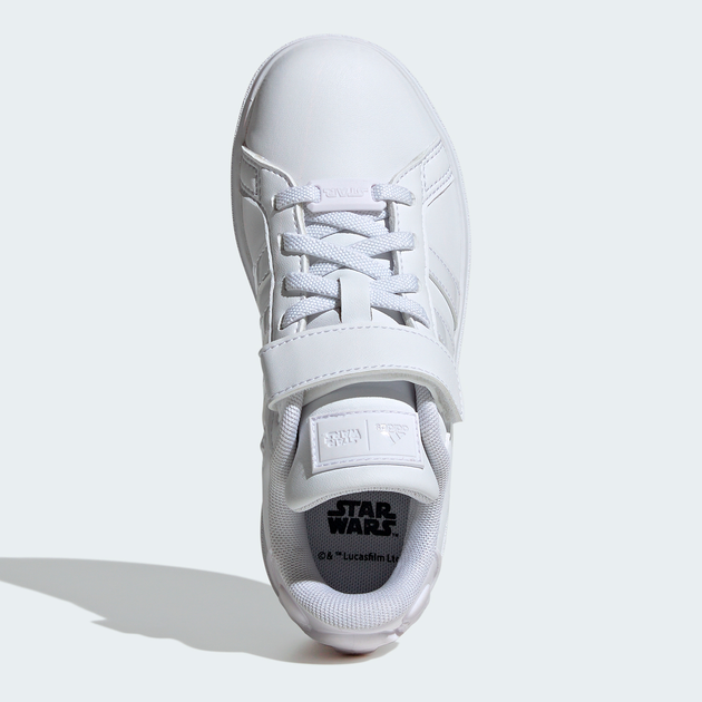Дитячі кеди для хлопчика Adidas Star Wars Grand Court 2.0 El C IH7576 29 Білі (4067888909845) - зображення 6