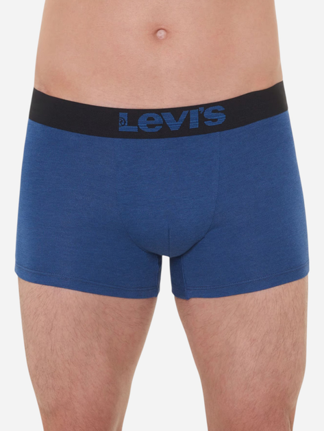 Набір трусів-боксерів чоловічих бавовняних Levi's Opt Ill Boxer Brief Org Co 701203921-002 XL 2 шт Темно-синій (8720245183451) - зображення 2