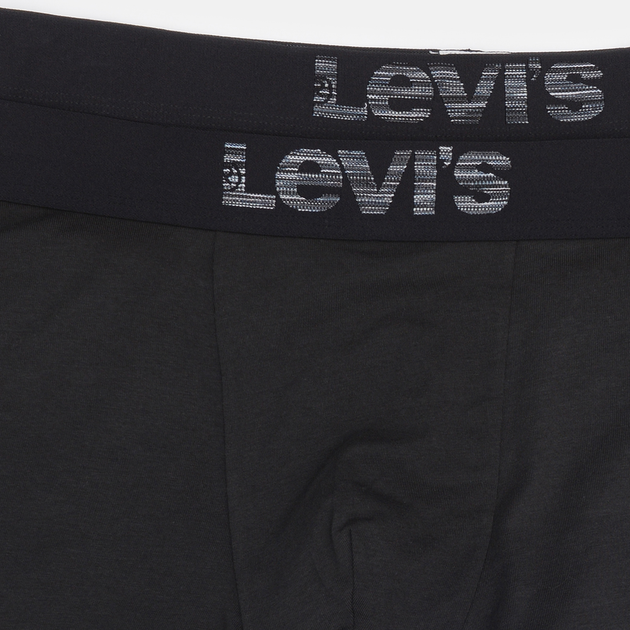 Zestaw majtek męskich typu bokserki bawełnianych 2 szt Levi's Opt Ill Boxer Brief Org Co 701203921-007 XL Szary/Czarny (8720245183659) - obraz 5
