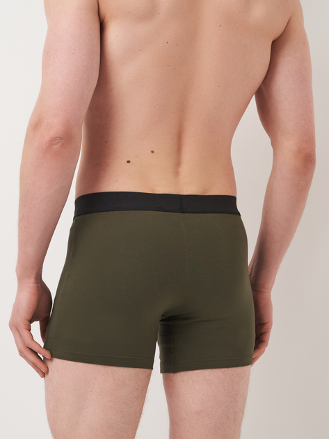 Zestaw majtek męskich typu bokserki bawełnianych 2 szt Levi's Sld Basc Boxer Brief Org Co 701222842-012 L Khaki (8720245437882) - obraz 4