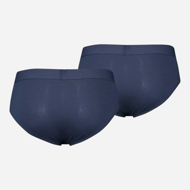 Набір трусів-сліпів чоловічих бавовняних Levi's Solid Basic Brief Org Co 2P 701223909-002 XL 2 шт Темно-синій (8720245438537) - зображення 2