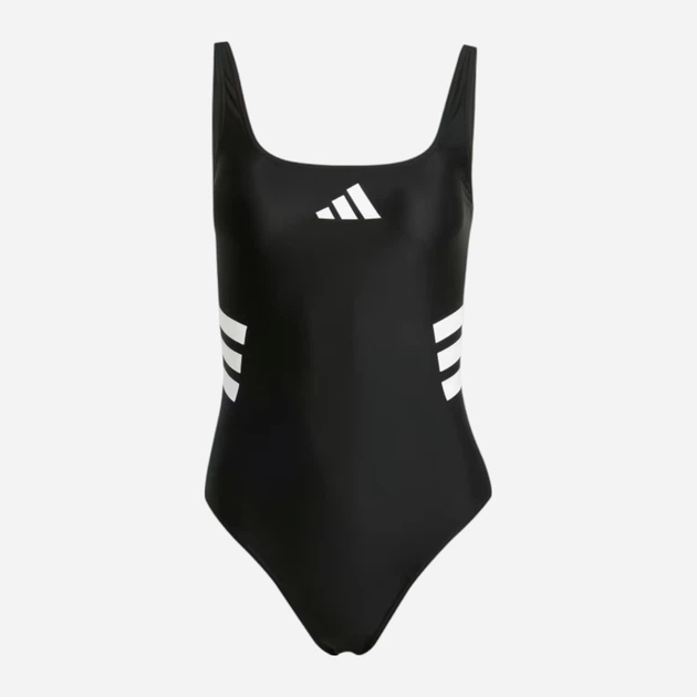 Купальник слитный женский Adidas 3S Uback Suit JH3391 40 Black/White (4067901796834) - изображение 9