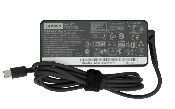 Блок питания для ноутбуков Lenovo универсальный 20V 3.25A 60W Type C ...