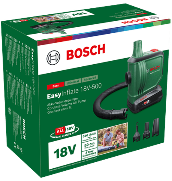 Pompka akumulatorowa Bosch EasyInflate 18V-500 (4053423241105) - obraz 3