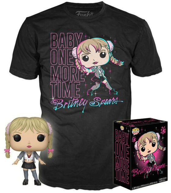 Подарунковий набір Funko Pop! & Tee Britney Spears One More Time Exclusive Фігурка 9 см + Футболка Розмір L (889698371162) - зображення 1