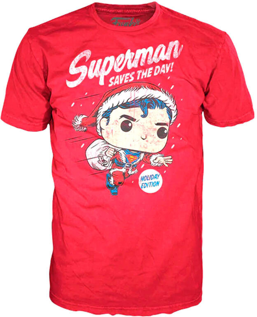 Zestaw prezentowy Funko Pop! & Tee Back DC Comics Superman Exclusive Flocked Figurka 9 cm + Koszulka Rozmiar L (889698506472) - obraz 4