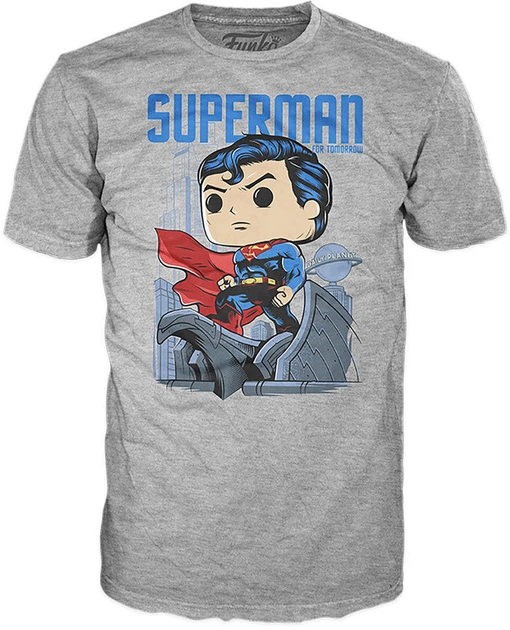 Подарунковий набір Funko Pop! & Tee DC Comics Jim Lee Superman Exclusive Фігурка 9 см + Футболка Розмір S (889698397681) - зображення 4