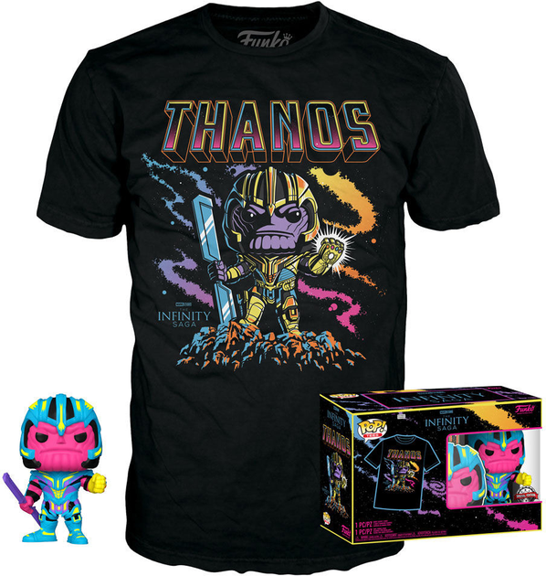 Подарунковий набір Funko Pop! & Tee Marvel Infinity Saga Thanos Exclusive Фігурка 9 см + Футболка Розмір XL (889698636032) - зображення 2