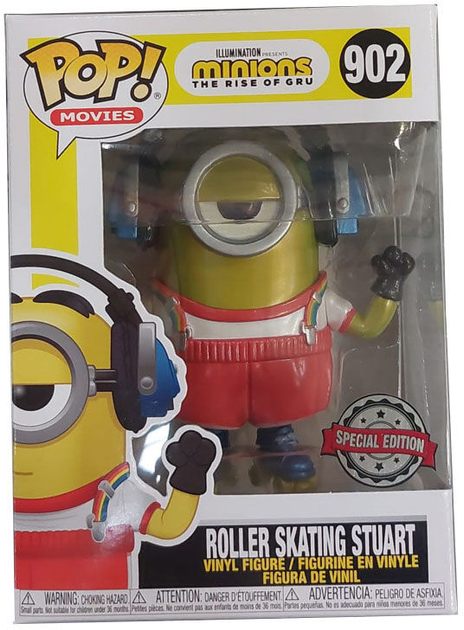 Подарунковий набір Funko Pop! & Tee Minions Roller Skating Stuart Metallic Exclusive Фігурка + Футболка Розмір L (889698484312) - зображення 2