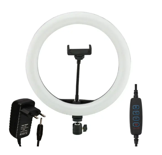 Кольцевая LED лампа Ring Light А380 40 см с держателем для телефона - изображение 5