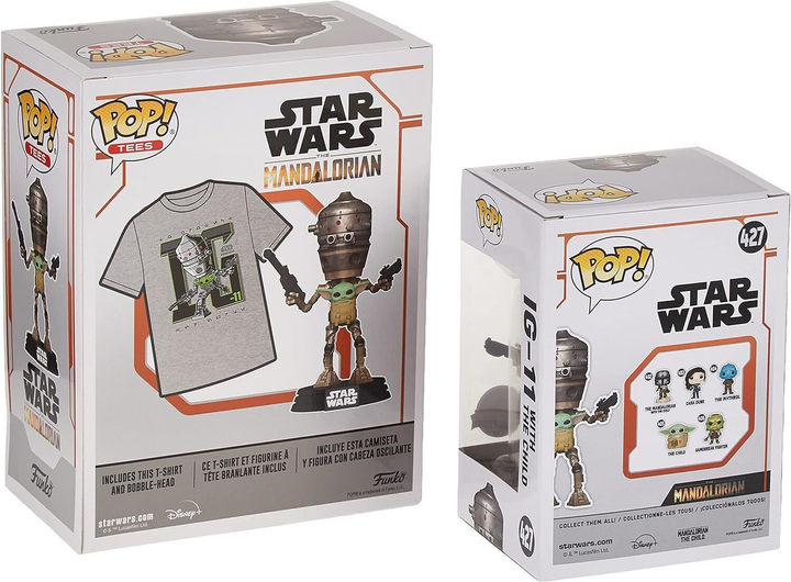 Zestaw prezentowy Funko Pop! & Tee Star Wars IG-11 With the Child Exclusive Figurka + Koszulka Rozmiar S (889698517669) - obraz 1