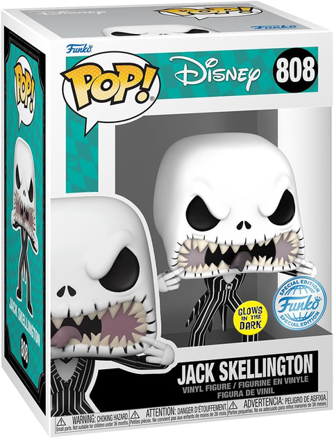 Подарунковий набір Funko Pop! & Tee Nightmare Before Christmas Jack Skellington Exclusive Фігурка 9 см + Футболка Розмір L (889698636308) - зображення 3