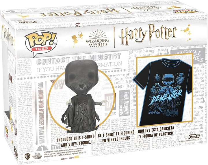 Zestaw prezentowy Funko Pop! & Tee Harry Potter Dementor Figurka + Koszulka Rozmiar S (889698731287) - obraz 2