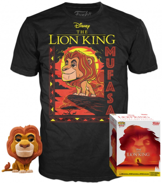 Zestaw prezentowy Funko Pop! & Tee Disney The Lion King Mufasa Figurka + Koszulka Rozmiar S (889698379700) - obraz 1