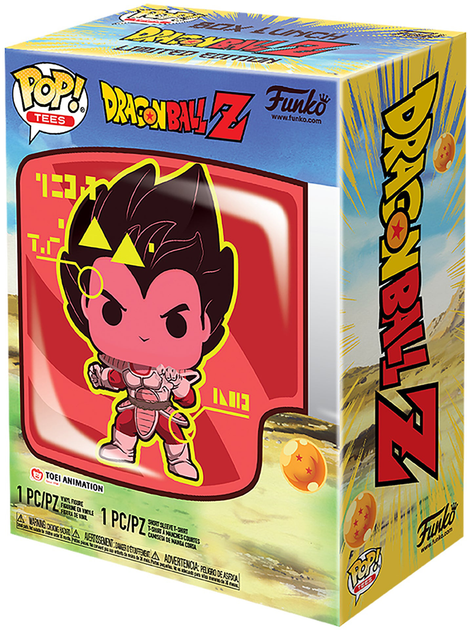 Zestaw prezentowy Funko Pop! & Tee Dragon Ball Z Vegeta Exclusive Figurka 9 cm + Koszulka Rozmiar S (889698430647) - obraz 2