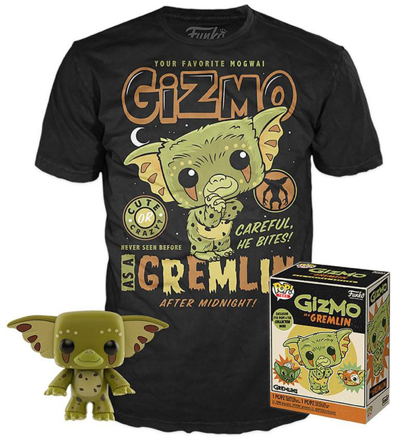 Подарунковий набір Funko Pop! & Tee Gremlins Gizmo Exclusive Фігурка 9 см + Футболка Розмір L (889698424332) - зображення 1